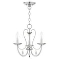 thumbnail image 4 of Livex Lighting - Mirabella - 3 Light Chandelier in Farmhouse Style - 14.5 Inches, 4 of 8