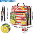 thumbnail image 2 of FORMRS Zipper Binder with Shoulder Strap 2-inch Ring 500 Sheet Capacity File Bag, Striped Lemon, 2 of 5