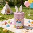 thumbnail image 6 of AURIGATE Easter Bunny Tin Canister 4.13×6.3in, Cute Rabbit Shaped Metal Storage Container, Festive Candy Jar & Gift Box for Easter & Spring, 6 of 6