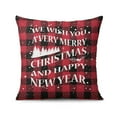 thumbnail image 2 of Merry Christmas Red Buffalo Plaid Christmas Trees Throw Pillow Covers Red Buffalo Plaid Christmas Trees Couch Pillows 20"x20" Set Of 4, Farmhouse Indoor Living Room Home Decor, 2 of 7