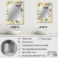 thumbnail image 4 of Designart "Simplicity In Yellow And Green Florals" Floral Wall Mirror, Printed Yellow Wall Mirror, Traditional Bathroom Wall Mirror, Decorative Floral Mirror - 30x40 Inch, 4 of 5