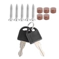thumbnail image 1 of Cerradura RV, Cerradura Para Puerta De Baño Con 2 Llaves Para Caravana, Autocaravana, Yate, Remolque, Accesorios Para Coche, 1 of 7