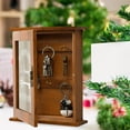thumbnail image 3 of Key Organizer Wooden Key Cabinet Wall Box Beautiful Durable Retro Acrylic Door Key Storage Box, 3 of 7