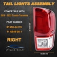 thumbnail image 2 of Luz Trasera Nakuuly 2016-22 Toyota Tacoma Halógena Derecha 12V, 2 of 8