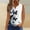 White#6, variant on GaThRRgYP Women's Elegant Sleeveless Dress Top,Women's Printed V-neck Sports for Outer Wear Bottoming Slim Sleeveless White S