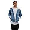 Layer Hoodie Ripped Indigo/White
