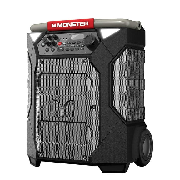 Monster Rockin’ Roller 270 Altavoz Bluetooth portátil para interiores y exteriores | hasta 200 W de sonido de 270 grados y hasta 100 horas de reproducción