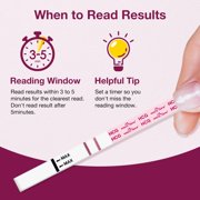 Easy@Home 100 Pregnancy (hCG) Urine Test Strips Kit - 20 HCG Ct with Premom APP Support