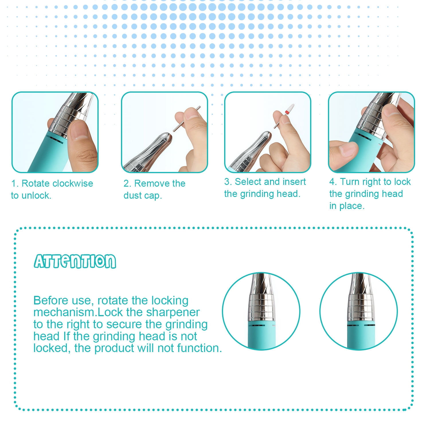 40000RPM Electric Nail Drill Professional Polishing Machine Low Noise Nails Sander File Set For Manicure Salon Home Tools, Chrismas gift
