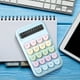 thumbnail image 5 of Calculadoras básicas estándar de oficina y papelería Mini calculadora digital de escritorio con pantalla LCD de 8 dígitos - Calculadora de bolsillo para el hogar, la escuela y los niños Una calculador, 5 of 7