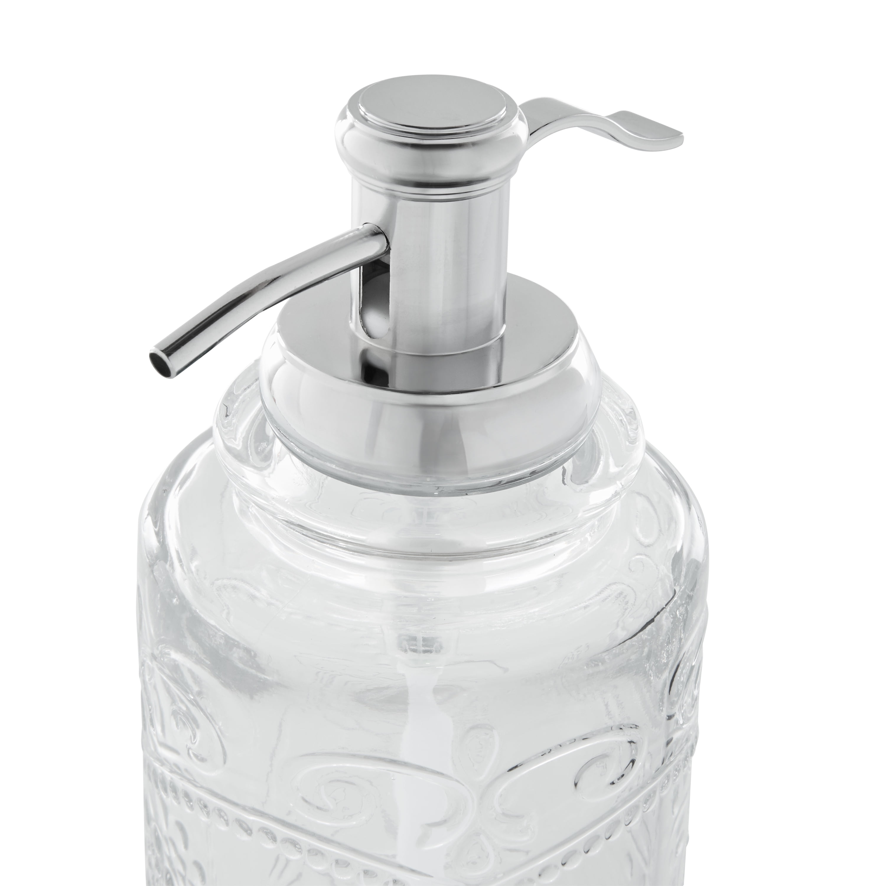 Clear 2 Piece Embossed Glass Bath Accessories Set, The Pioneer Woman Amelia