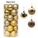thumbnail image 3 of 12/24/36 piezas de bolas de Navidad, decoración para fiestas de Año Nuevo, adornos para árboles de Navidad, adornos colgantes para el hogar, regalos de Navidad, 3 of 5