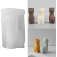 thumbnail image 2 of Molde de silicona 3D pequeñas Alpacas, vela de animales, herramienta de fabricación de jabón de yeso de resina, molde para hornear Chocolate, decoración del hogar, Animal, 2 of 5