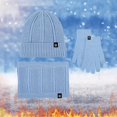 thumbnail image 2 of SUSUSU Winter Warmth Essentials, Touchscreen Gloves Scarf Hat, Men Women Knit Set, 2 of 4