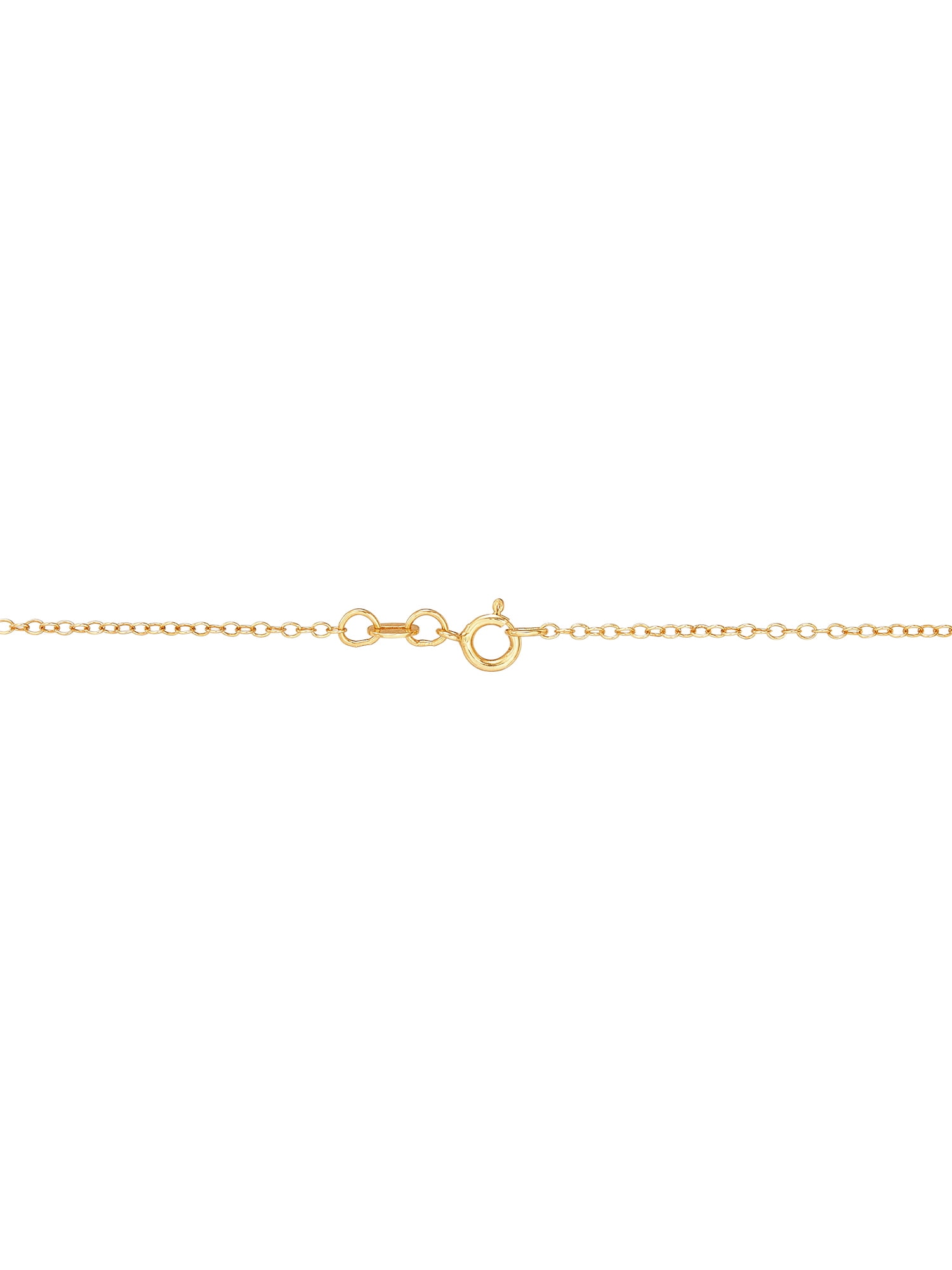Brilliance Fine Jewelry Crystals Angel Pendant in Sterling Silver and 18K Gold Plate,18"