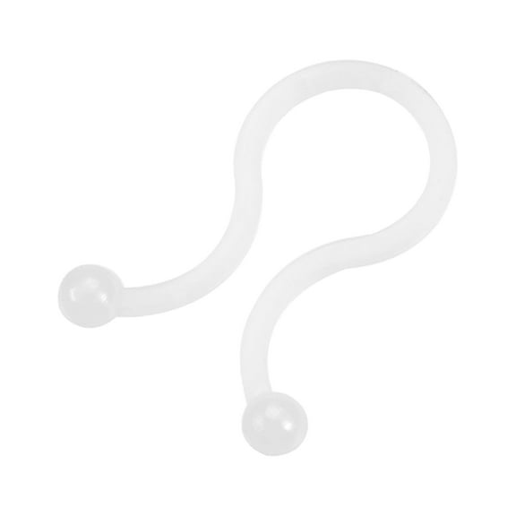 Twist Lock Cable Wire Ties Nylon U Shape Save Place 10.5mm Dia White 50 pcs