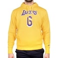 thumbnail image 4 of Men's Lebron Lakers Pullover Hoodie, Yellow/Purple, Large, 4 of 4