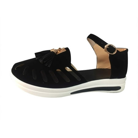 

Sandals Women Summer New Solid Color Ladies Sandals Hollow Large Size Female Sandals