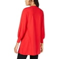 thumbnail image 2 of Alfani Womens Bishop Sleeve Cardigan Sweater, Red, XX-Large, 2 of 2