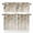 Sage Green Pumpkin Orange Oatmeal, variant on Ivory White Kitchen Curtain Set, Modern Pure Ivory White Window Valance and Tiers 24" Length, Light Filtering Short Curtains Valance for Cafe Bathroom Bedroom 54"x18"