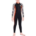 thumbnail image 1 of Traje de buceo Traje de buceo Secado rápido Niños con mangas largas de manga larga y pantalones Jumpsuit de carrocería de cuerpo completo para snorkeling Surfing Negro XXL seitruly OD003661-10, 1 of 7