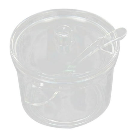 

4Pcs Sugar Bowl Acrylic Box Spice Jar Seasoning Salt Shaker Pot Cans Kitchen Supplies
