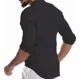 thumbnail image 2 of Camisa De Lino Elegante Y Cómoda Con Cuello En V Para Hombre, 2 of 4