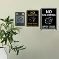 thumbnail image 5 of Portrait Round No Soliciting Unless You Are Selling Cookies Sign (Brushed Gold) - Small, 5 of 7