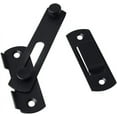 thumbnail image 2 of Pestillos de puerta con pestillo abatible negro Uspacific de acero inoxidable, pestillo de seguridad para puerta corrediza, cerradura para puerta de mascotas, gabinete, muebles, ventana, acabado, 2 of 6