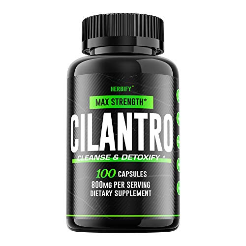 Cilantro Pills 800 mg, Cilantro Capsules (Coriandrum Sativum), Cilantro