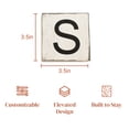 thumbnail image 3 of Stiles Crossword Letter Tiles, Wooden Wall Decor, 3.5 Inch, Rustic, Letter S, 3 of 7