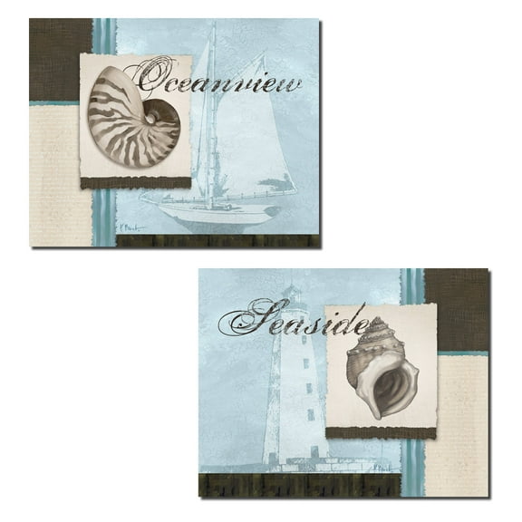 Gango Home Decor Poster, 14"x11", Set of 2