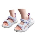 thumbnail image 3 of BYHONG Girls Sandals for Daily Casual Outdoor Wear Durable Design for Comfort and Style Ideal Summer Footwear for Young Girls Affordable Kids’ Sandals All-Day Comfort Purple 3, 3 of 9