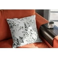 thumbnail image 5 of Black White Floral Pillow Covers Set of 2 Grey Flower Throw Pillow Cover Soft Elegant Accent Decorative Couch Cushion Cover for Bed Living Room Chair Outdoor Waterproof Sofa Pillowcases 18x18 Inch, 5 of 6