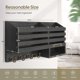 thumbnail image 2 of Soporte para llaves de pared organizador de correo con estante y cuatro ganchos resistentes cocina granja entrada vestíbulo negro, 2 of 7