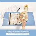 thumbnail image 3 of 2 Pack Flip Folders with Clear PVC Window Binder Pouches 3-Ring Binder Organizer for Office & Home Bears Are Eating Honey, 3 of 6