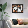 thumbnail image 2 of Logiee Halloween Ghosts And Pumpkins Print Canvas Wall Art,Canvas Picture Prints with Frame, Wall Art Decorative,Canvas Decorative,Suitable for Living Room Bedroom Office Room 30x40, 2 of 6