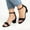Black, variant on BLTIBY Women's Chunky High Heels Sandals Solid Colour Open Toe Platform Ankle Strappy Sandals Summer Fashion Dress Shoes Beige 8