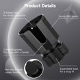 thumbnail image 4 of Support de Gobelet, Adaptateur de Support de Gobelet de Voiture Extensible avec Base Réglable 2.5-3.8 Pouces, Support de Bouteille de Voiture Antichoc, Compatible avec Yeti, Nalgene, Hydro Flask 20-40oz Gobelet, Tasses & Bouteilles, 4 of 7