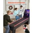 thumbnail image 6 of KFFKFF 9' Scoring and Rolling Traditional Arcade Game Table, Featuring LED Digital Scorekeeper & Illuminated Track, Sound, Auto Ball Retrieval, 4 Balls Provided, 6 of 9