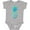 AC-Heather Grey, variant on Inktastic Blue and Green Pineapple Boys or Girls Baby Bodysuit