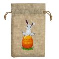 thumbnail image 2 of HongHeng 1Pc Easter Burlap Gift Bags Easter Drawstring Candy Treat Bags Bunny Linen Jute Gift Bags Easter Goodie Bags for Kids Easter Party Supply, 2 of 6