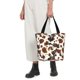 thumbnail image 5 of Fotbe Cow Tie Dye Bolsa de Playa con Estampado, Bolsa de Hombro, Bolsa de Mano Espaciosa, Bolsa de Viaje Ligera, Bolsa de Compras Versátil, 5 of 6