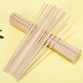 ITSELFER 100pcs Wood Sticks Unfinished Wood Strips Craft Strips Square