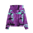 thumbnail image 6 of Arshiner Girl Pullover Set Sweatsuit Long Sleeve Tie Dye Twist Front Top Winter Fall Tracksuit Sweatpants Casual Size 10-12, 6 of 7