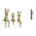 thumbnail image 1 of Figura africana, escultura, estatua sentada, adorno, miniatura, estatuas de conejitos, estatua de dama tribal, hecha a mano en resina cerámica, ideal, 1 of 8