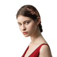 thumbnail image 2 of Mujeres boda diadema nupcial corona de pelo de de imitación vid cóctel baile baile Soledad Diademas para las niñas de las mujeres, 2 of 8