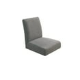 thumbnail image 3 of Especiales para Sillas de Comedor Elásticas de Jacquard con Respaldo - Cortas de de para Sillas de Comedor Sólido Gris claro Macarena Funda para silla de comedor, 3 of 5