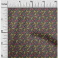 thumbnail image 1 of oneOone Viscose Chiffon Fabric Leaves & Floral Block Print Sewing Fabric BTY 42 Inch Wide, 1 of 4