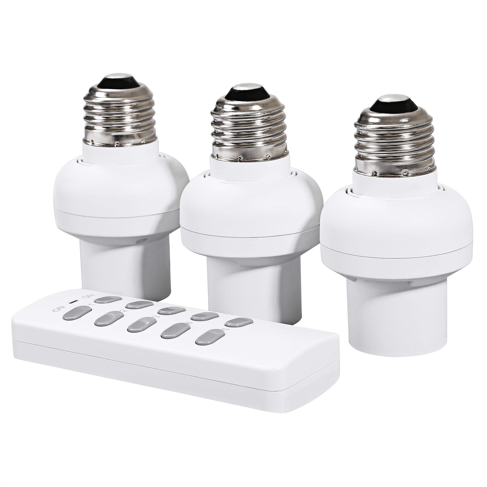 DEWENWILS Remote Control Light Lamp Socket E26 E27 Bulb Base Holder, Wireless Light Switch Kit